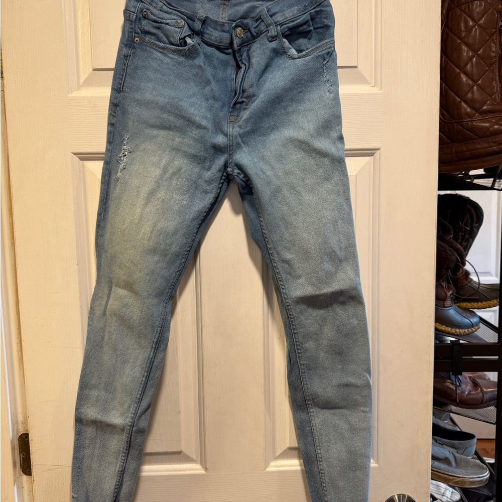 Kensie Light Blue High-Rise Skinny Jeans